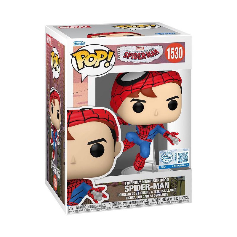 slide 2 of 2, Funko POP! Marvel: Friendly Neighborhood Spider-Man Figure, 1 ct