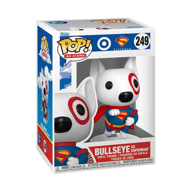 slide 1 of 2, Funko POP! Ad Icons: Target Bullseye Superman Figure, 1 ct