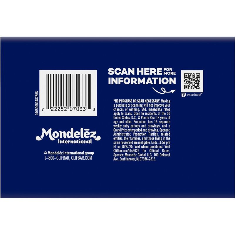 slide 12 of 12, CLIF KID ZBAR Cinnamon Roll, Chocolate Chip, Chocolate Brownie & Iced Oatmeal Cookie Granola Bar Variety Pack Organic - 30.48oz/24pk, 30.48 oz, 24 ct