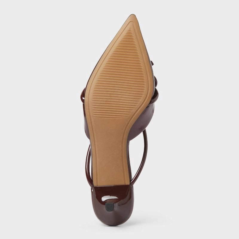 slide 4 of 4, Women's Odelia Heels with Memory Foam Insole – A New Day™ Burgundy 11, 1 ct