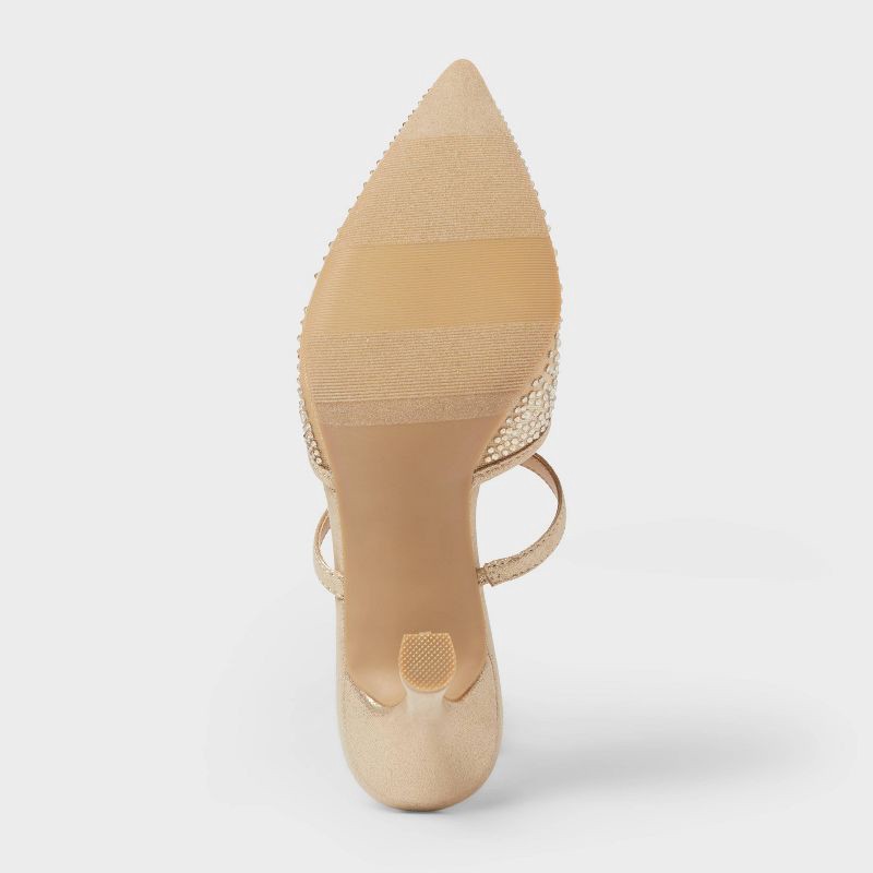 slide 4 of 4, Women's Sonia Heels with Memory Foam Insole – A New Day™ Beige 7, 1 ct