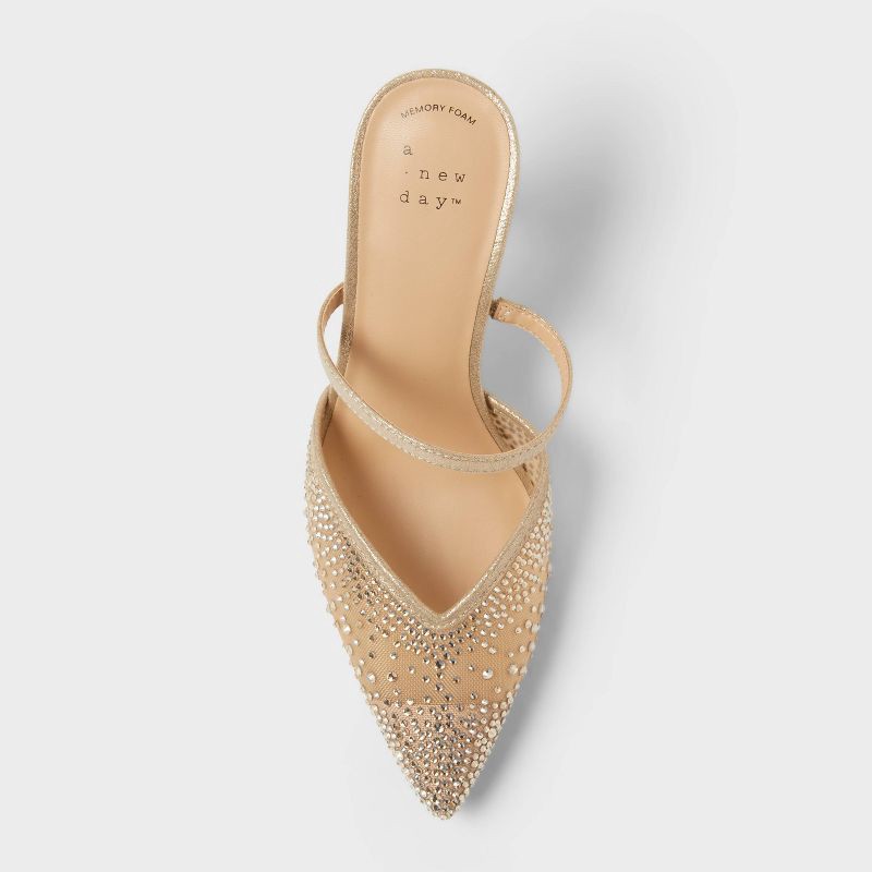 slide 3 of 4, Women's Sonia Heels with Memory Foam Insole – A New Day™ Beige 10, 1 ct