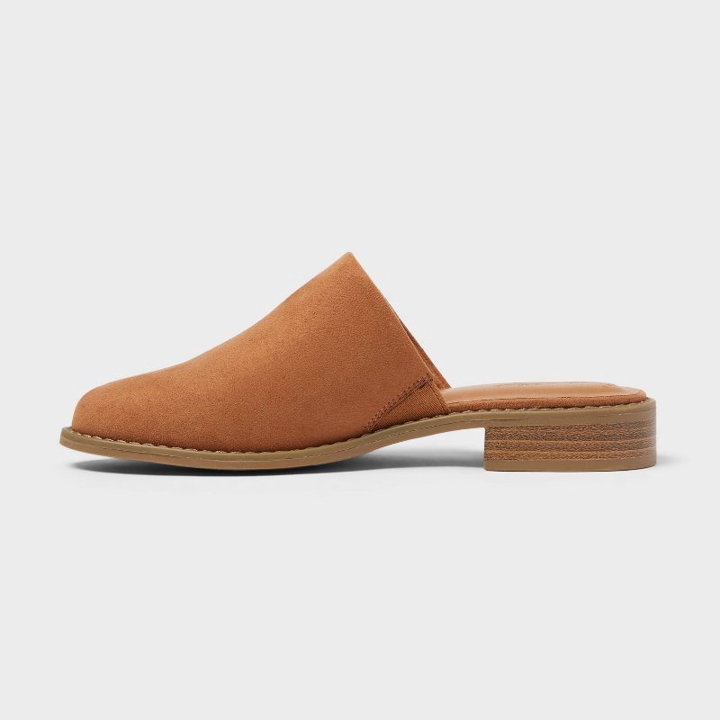 slide 2 of 4, Women's Rita Mule Flats with Memory Foam Insole – Universal Thread™ Cognac 6.5, 1 ct