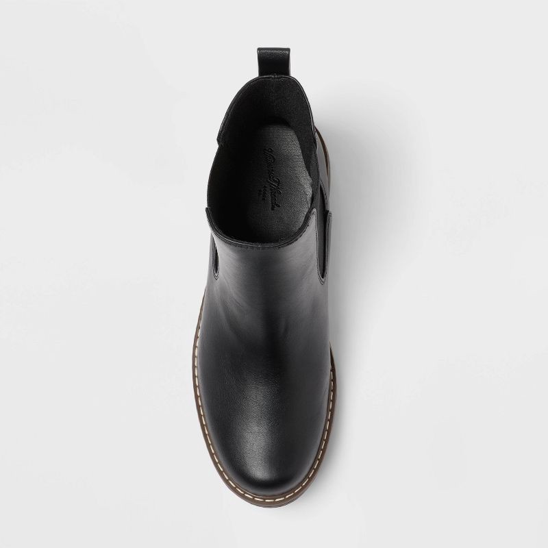 slide 3 of 3, Women's Celina Ankle Chelsea Boots with Memory Foam Insole - Universal Thread™ Black 9.5: Ankle Height, Block Heel, 1 ct