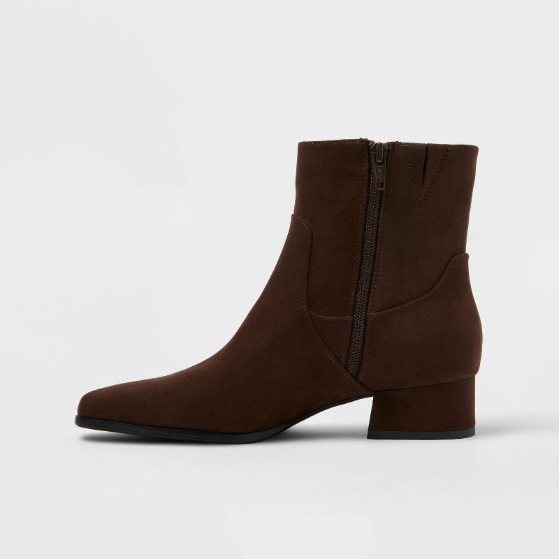 slide 2 of 3, Women's Coral Boots with Memory Foam Insole – Universal Thread™ Brown 6.5, 1 ct