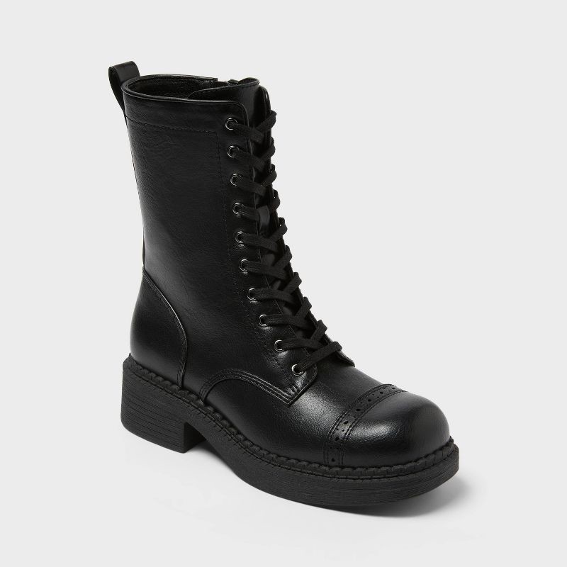 slide 1 of 3, Women's Helga Boots - Wild Fable™ Black 7, 1 ct