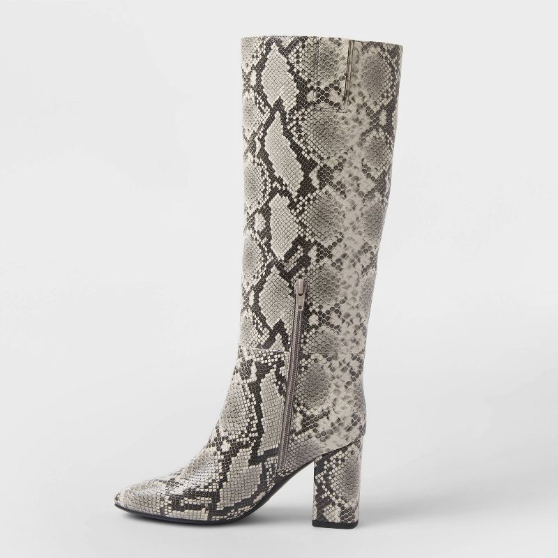 slide 2 of 3, Women's Evangeline Boots with Memory Foam Insole – A New Day™ Cream 7.5, 1 ct