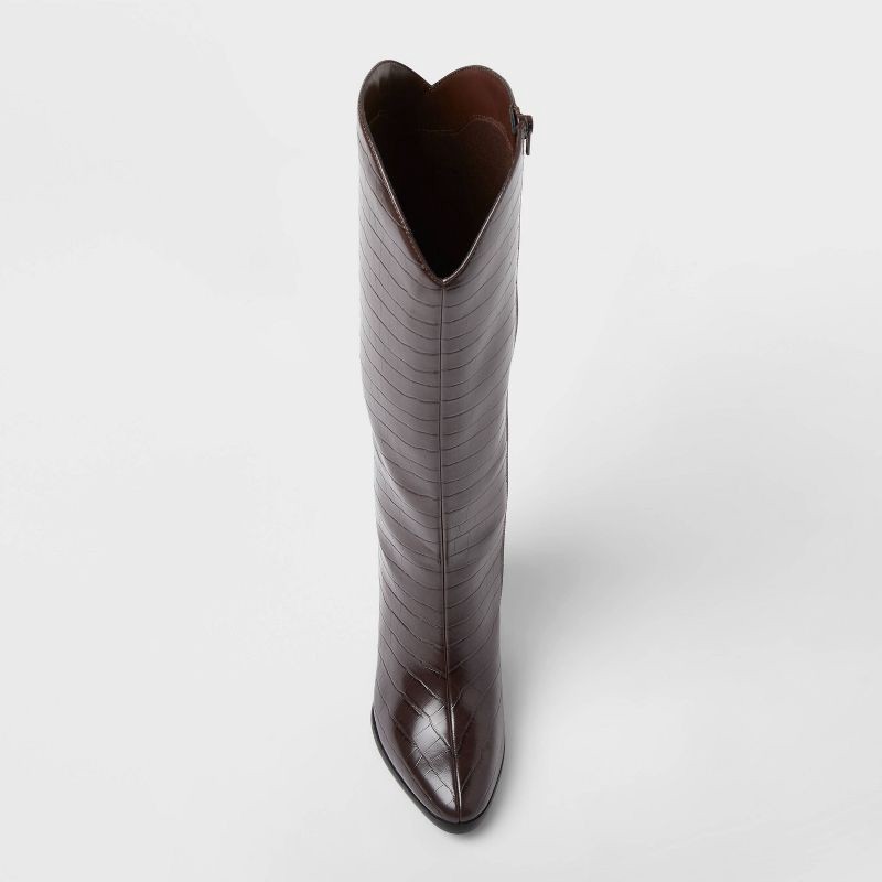 slide 3 of 3, Women's Cairo Boots with Memory Foam Insole – A New Day™ Brown 6, 1 ct