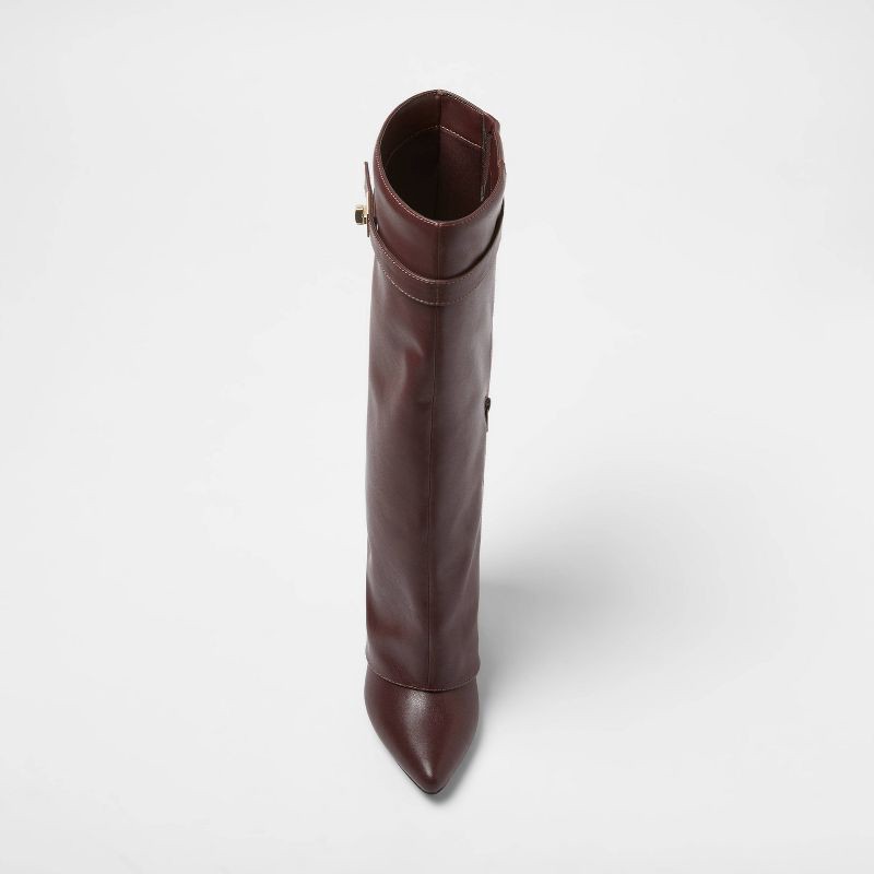 slide 3 of 3, Women's Tambra Boots with Memory Foam Insole – A New Day™ Burgundy 7, 1 ct