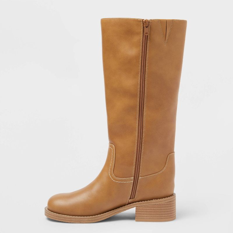 slide 2 of 3, Women's Mai Boots with Memory Foam Insole – Universal Thread™ Tan 11, 1 ct