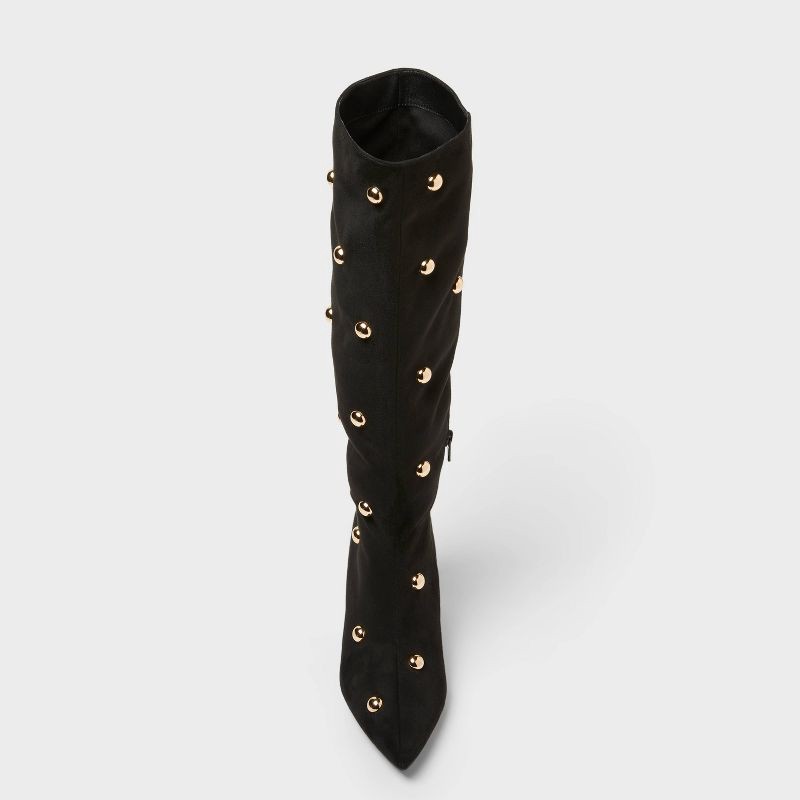 slide 3 of 3, Women's Justice Boots with Memory Foam Insole – A New Day™ Jet Black 9.5, 1 ct