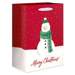 American Greetings 13" Large Christmas Gift Bag 'Merry Christmas Snowman'