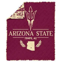 NCAA Arizona State Sun Devils 60 x 80 Quilted Throw Blanket