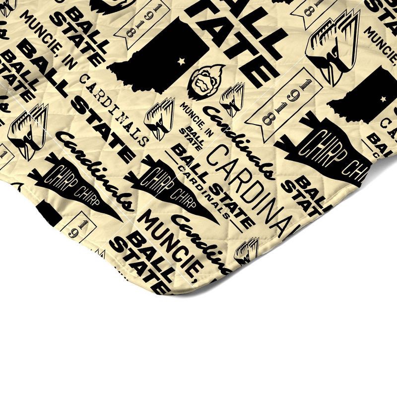 slide 4 of 5, NCAA Ball State Cardinals 60 x 80 Quilted Throw Blanket, 1 ct