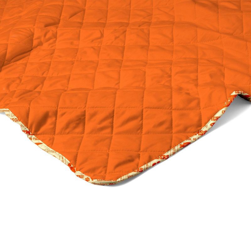 slide 3 of 5, NCAA Clemson Tigers 60 x 80 Quilted Throw Blanket, 1 ct
