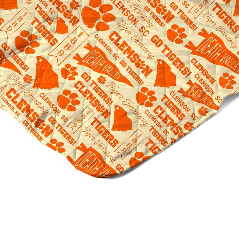 slide 4 of 5, NCAA Clemson Tigers 60 x 80 Quilted Throw Blanket, 1 ct