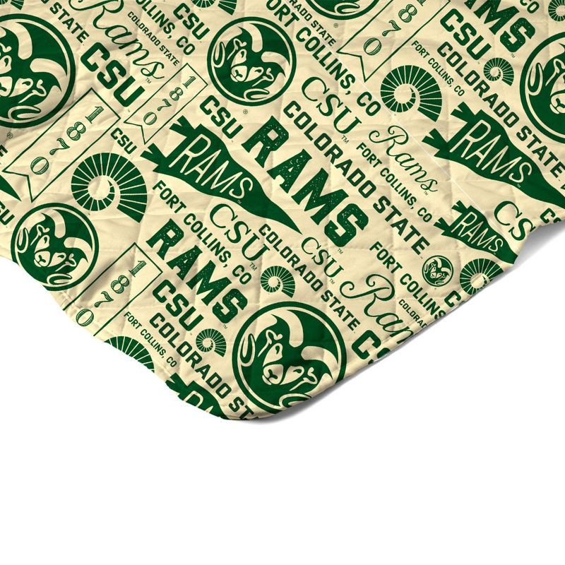 slide 4 of 5, NCAA Colorado State Rams 60 x 80 Quilted Throw Blanket, 1 ct