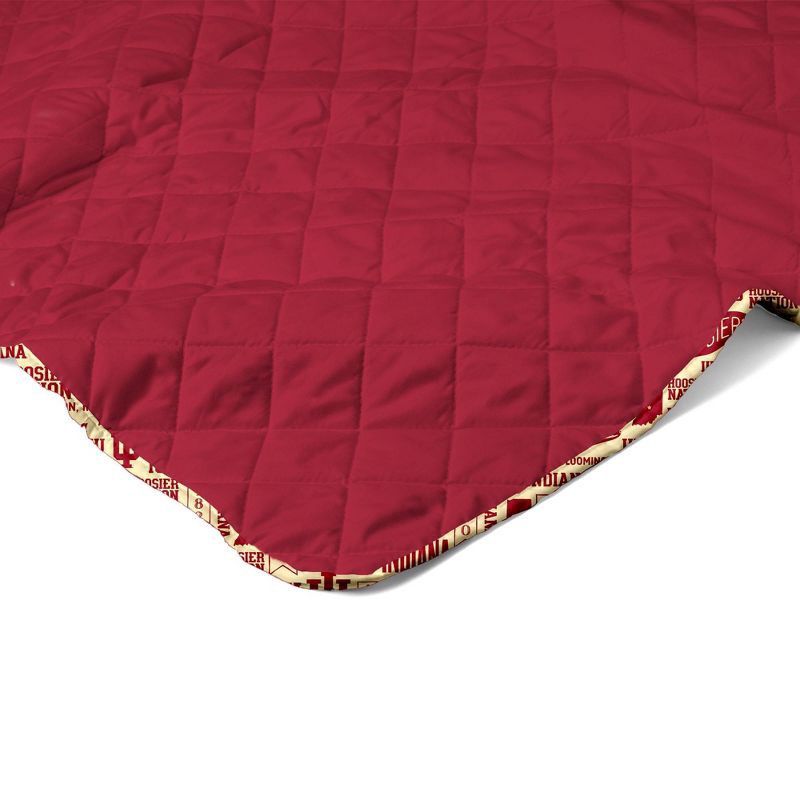 slide 3 of 5, NCAA Indiana Hoosiers 60 x 80 Quilted Throw Blanket, 1 ct