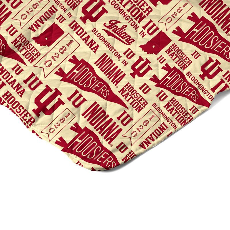 slide 4 of 5, NCAA Indiana Hoosiers 60 x 80 Quilted Throw Blanket, 1 ct