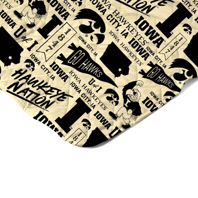 slide 4 of 5, NCAA Iowa Hawkeyes 60 x 80 Quilted Throw Blanket, 1 ct