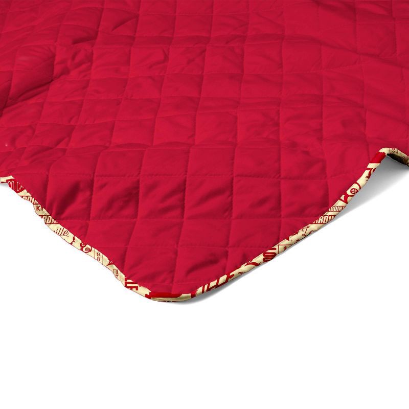 slide 3 of 5, NCAA Louisville Cardinals 60 x 80 Quilted Throw Blanket, 1 ct