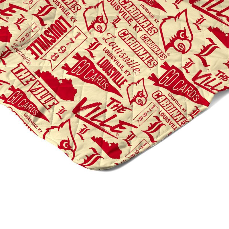 slide 4 of 5, NCAA Louisville Cardinals 60 x 80 Quilted Throw Blanket, 1 ct