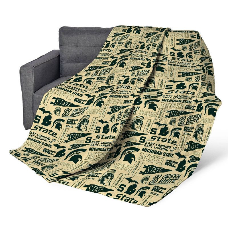 slide 2 of 5, NCAA LSU Tigers 60 x 80 Quilted Throw Blanket, 1 ct