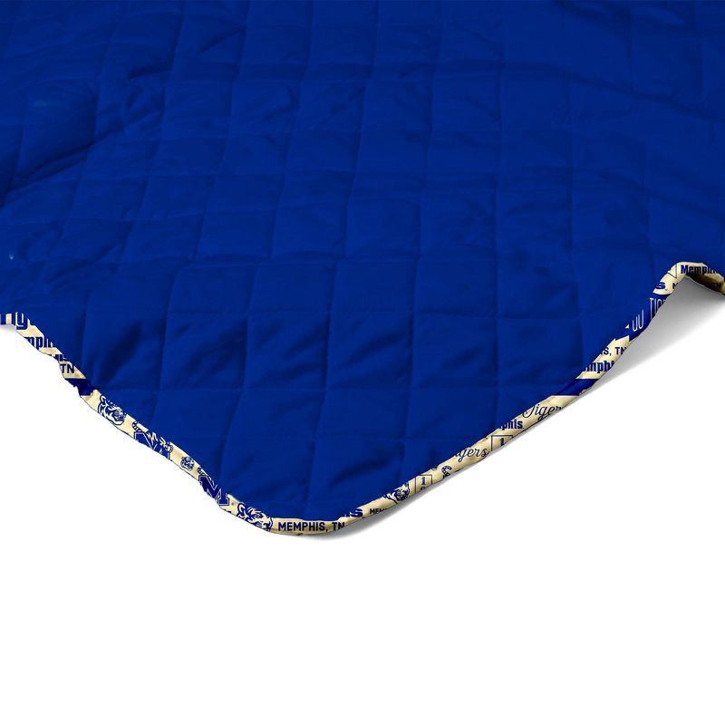 slide 3 of 5, NCAA Memphis Tigers 60 x 80 Quilted Throw Blanket, 1 ct