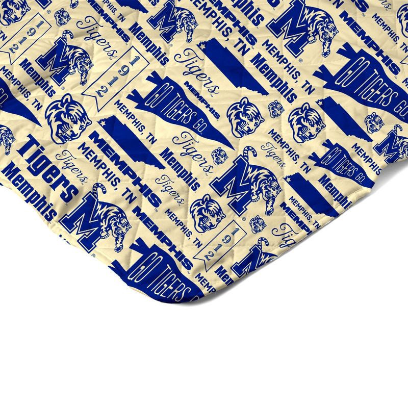 slide 4 of 5, NCAA Memphis Tigers 60 x 80 Quilted Throw Blanket, 1 ct