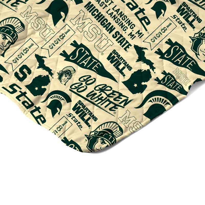slide 4 of 5, NCAA Michigan State Spartans 60 x 80 Quilted Throw Blanket, 1 ct