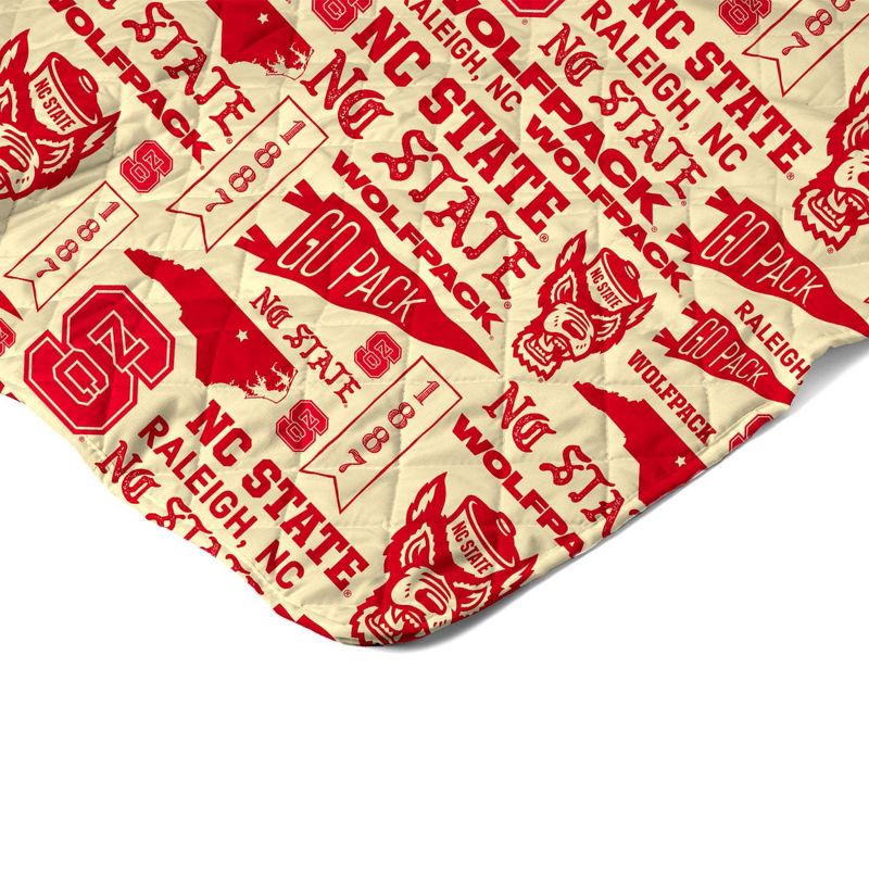 slide 4 of 5, NCAA NC State Wolfpack 60 x 80 Quilted Throw Blanket, 1 ct
