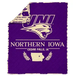 NCAA Northern Iowa Panthers 60 x 80 Quilted Throw Blanket