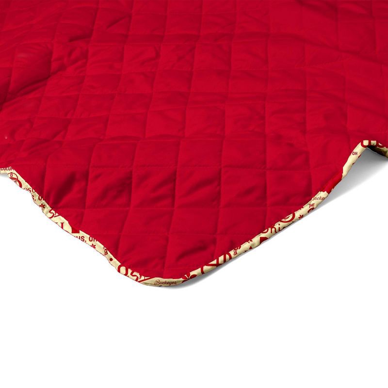 slide 3 of 5, NCAA Ohio State Buckeyes 60 x 80 Quilted Throw Blanket, 1 ct