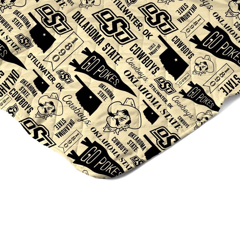 slide 4 of 5, NCAA Oklahoma State Cowboys 60 x 80 Quilted Throw Blanket, 1 ct