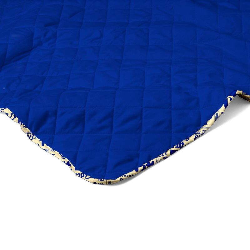 slide 3 of 5, NCAA Pitt Panthers 60 x 80 Quilted Throw Blanket, 1 ct