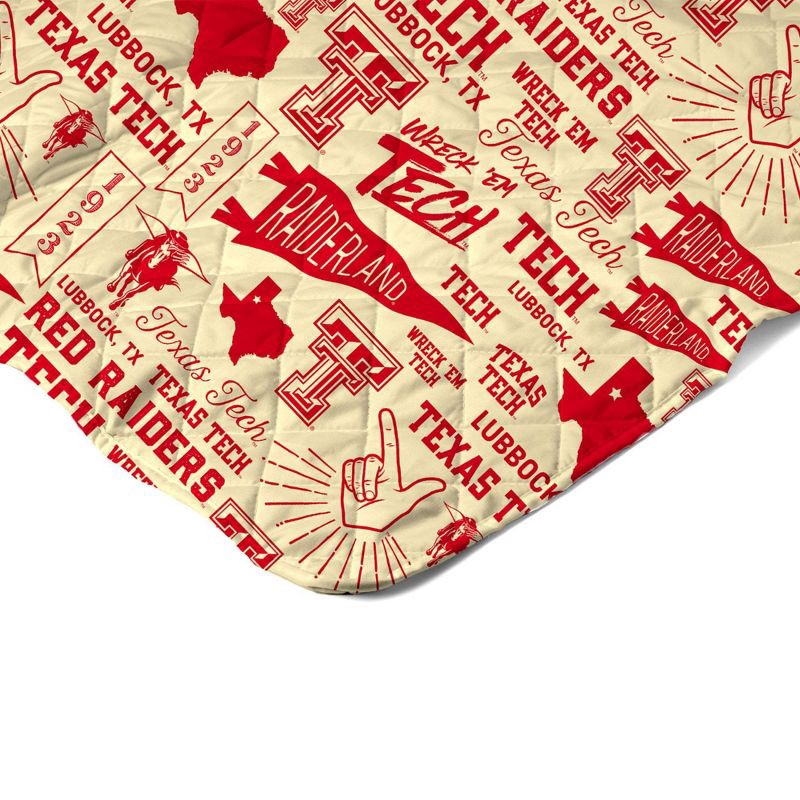 slide 4 of 5, NCAA Texas Tech Red Raiders 60 x 80 Quilted Throw Blanket, 1 ct