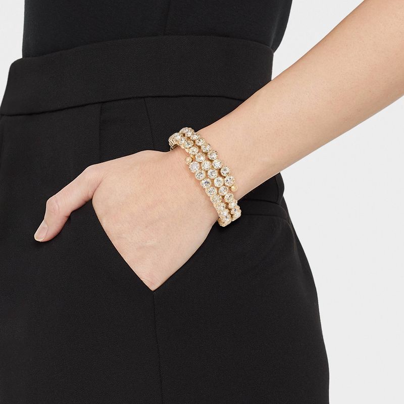 slide 2 of 4, Stone Wrap Around Bracelet - A New Day™ Gold, 1 ct