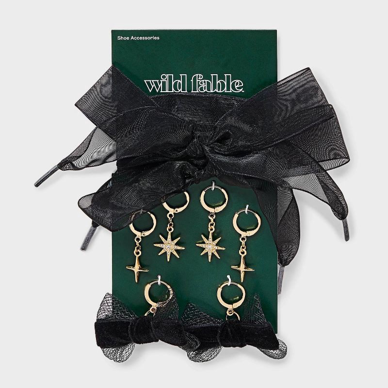 slide 1 of 2, Starburst Shoe Charm Set - Wild Fable™ Gold, 1 ct