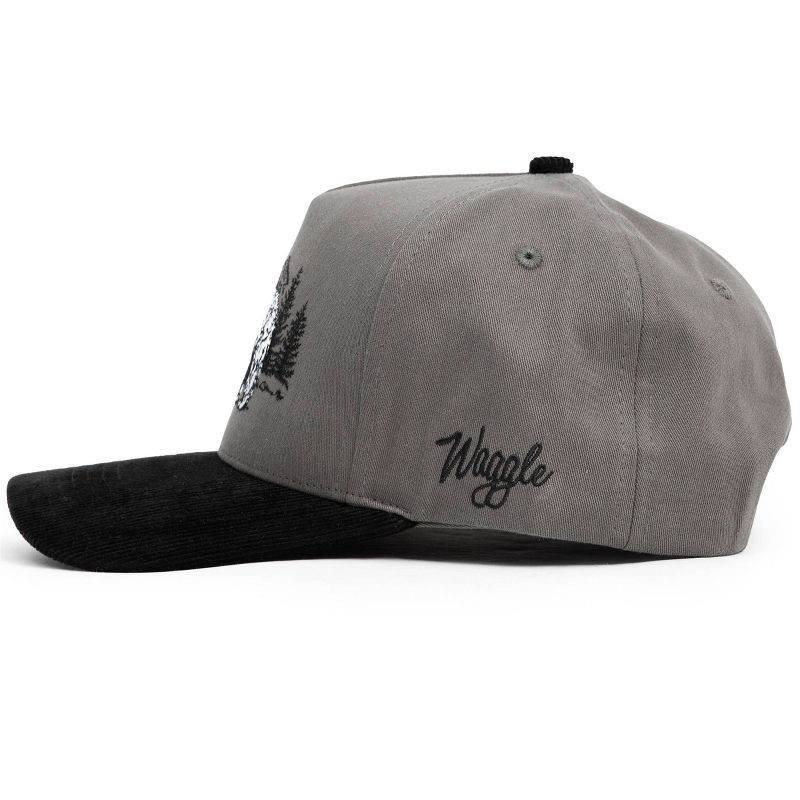 slide 3 of 6, Waggle Adult Cotton Baseball Hat - Grizz Corduroy Brim, 1 ct