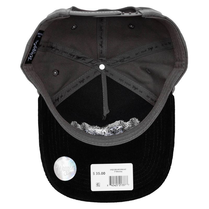slide 6 of 6, Waggle Adult Cotton Baseball Hat - Grizz Corduroy Brim, 1 ct