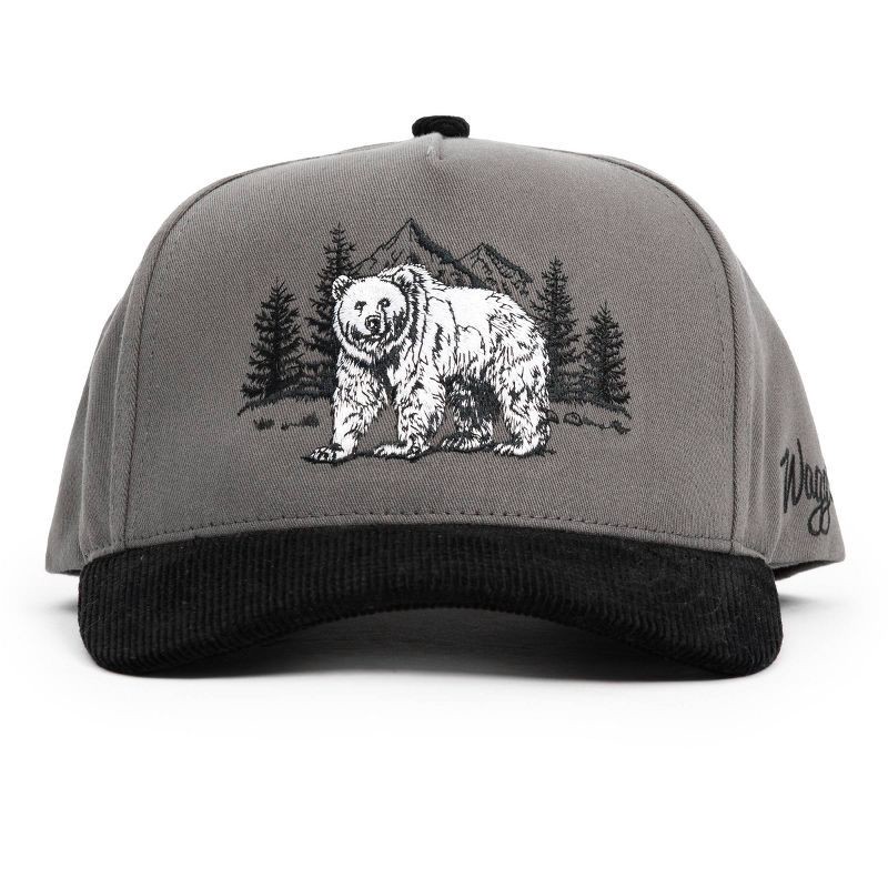 slide 1 of 6, Waggle Adult Cotton Baseball Hat - Grizz Corduroy Brim, 1 ct