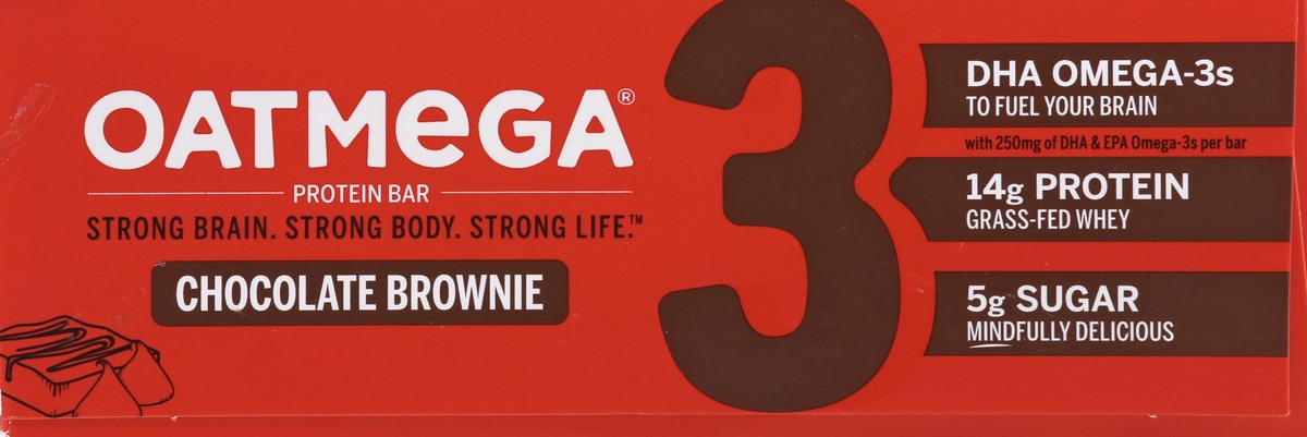 slide 5 of 12, Oatmega Chocolate Brownie Protein Bar 12 ea, 12 ct