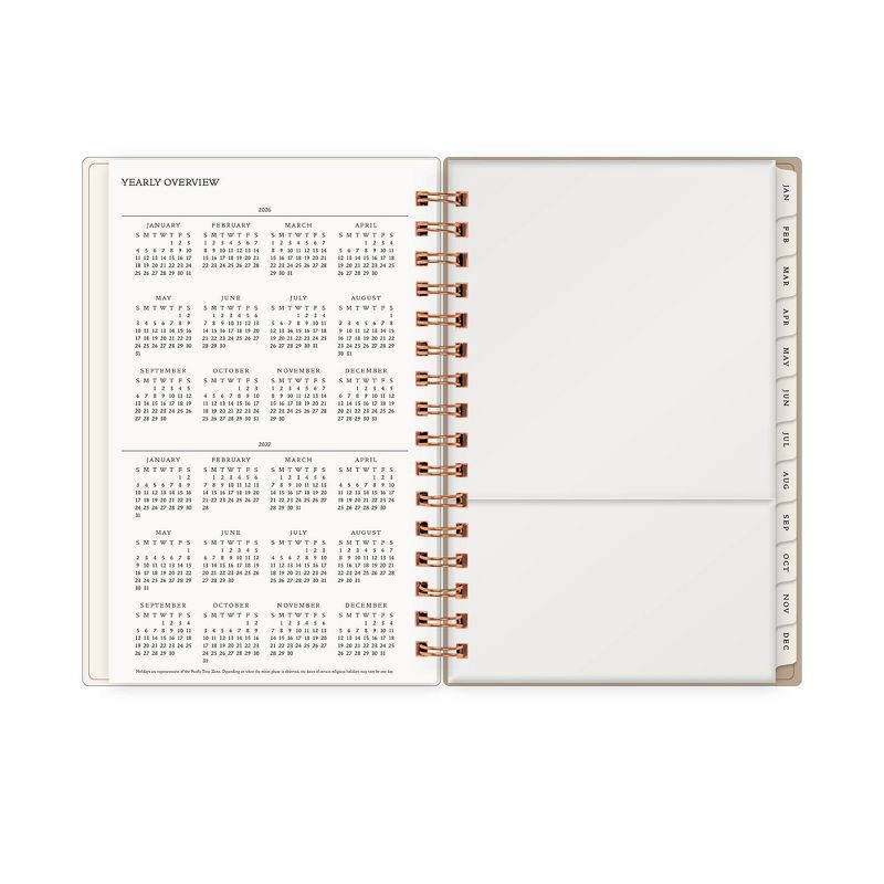 slide 7 of 13, Morris & Co. by Blue Sky 5"x8" 2026 Daily/Monthly Wirebound Planner Printed Standen Lily Peach, 1 ct