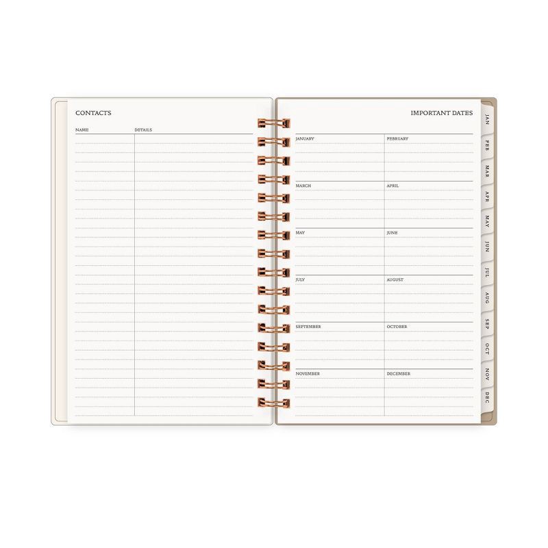 slide 9 of 13, Morris & Co. by Blue Sky 5"x8" 2026 Daily/Monthly Wirebound Planner Printed Standen Lily Peach, 1 ct