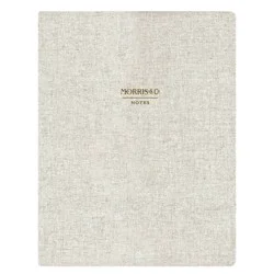 Morris & Co. by Blue Sky 8.5"x11" Padfolio Natural Linen