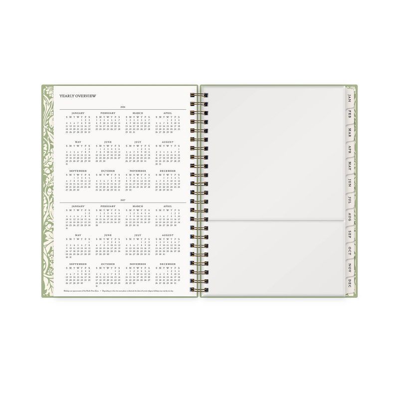 slide 7 of 12, Morris & Co. by Blue Sky 5.875"x8.625" 2026 Weekly/Monthly Wirebound Planner Hardcover Debossed Brer Rabbit Green, 1 ct