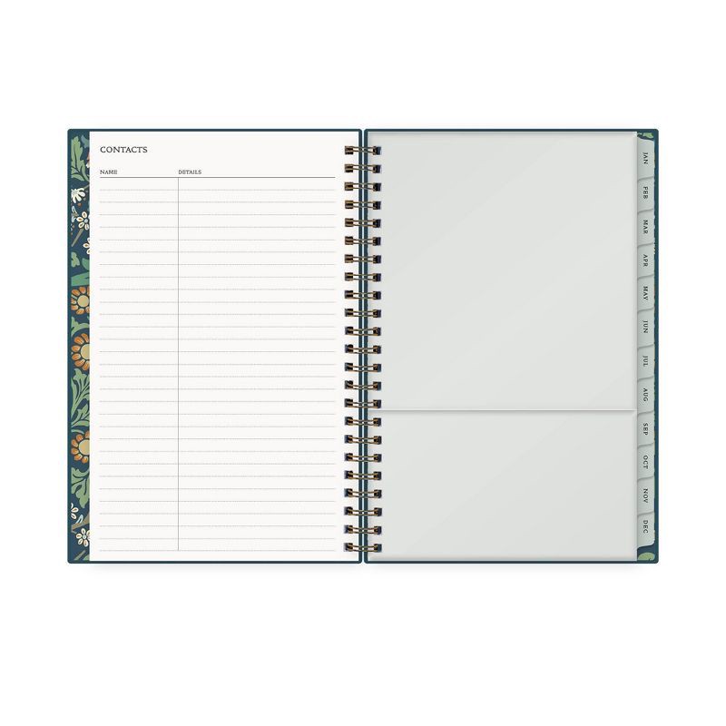 slide 7 of 11, Morris & Co. by Blue Sky 5"x8" 2026 Weekly/Monthly Wirebound Planner Hardcover Blackthorn Blue, 1 ct
