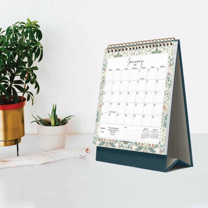 slide 2 of 10, Morris & Co. by Blue Sky 7.5"x6.25" 2026 Monthly Desk Calendar Multi Design, 1 ct