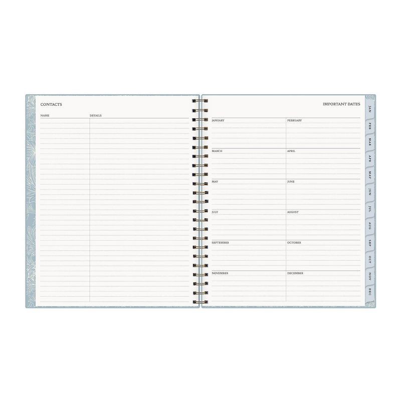 slide 9 of 12, Morris & Co. by Blue Sky 8.5"x11" 2026 Weekly/Monthly Wirebound Planner Hardcover Solid Dearle Blue, 1 ct