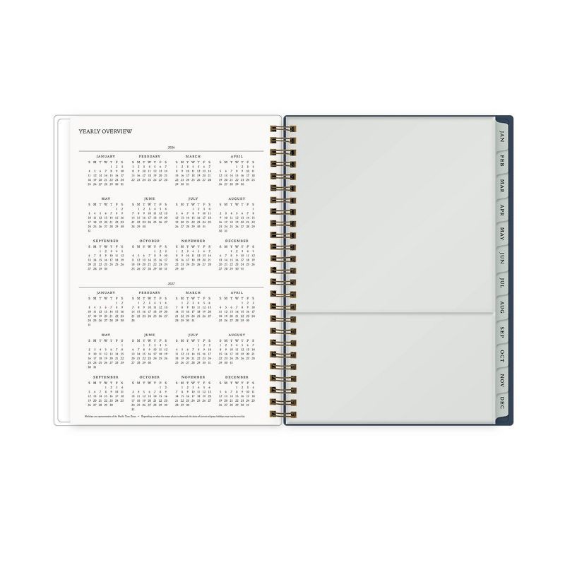 slide 7 of 13, Morris & Co. by Blue Sky 5.875"x8.625" 2026 Weekly/Monthly Wirebound Planner Printed Blackthorn Blue, 1 ct